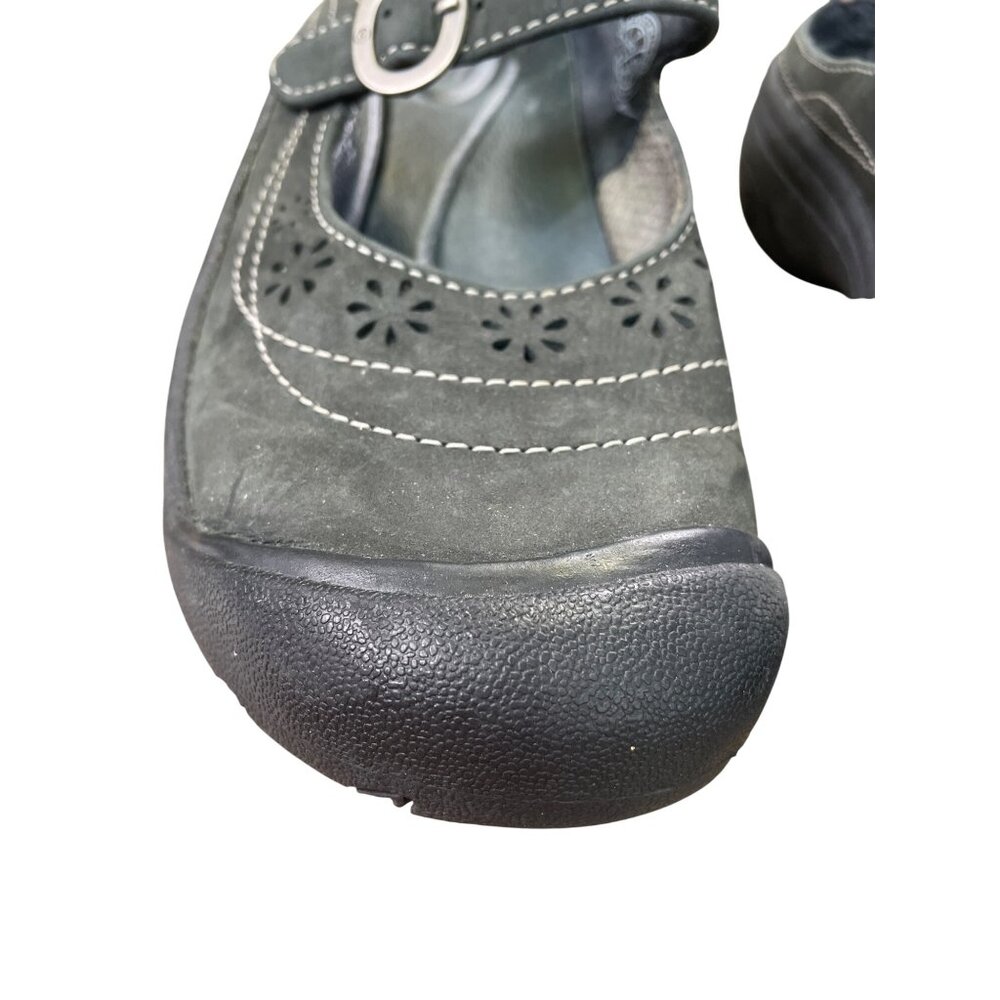 Keen Womens brown black leather Mary Jane sandals shoes size 7 SKU 8900 - Picture 12 of 16
